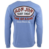Ron Jon Cocoa Beach FL Distressed Trusty Badge V2 Long Sleeve Tee