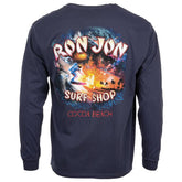 Ron Jon Cocoa Beach FL Cosmic Surfer Long Sleeve Tee