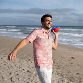 Ron Jon Makoa Apricot UPF Polo Shirt