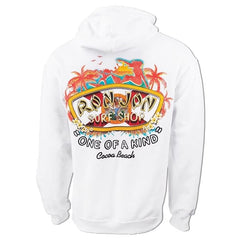 Ron Jon Cocoa Beach FL Distressed Florida Flag V2 Pullover Hoodie
