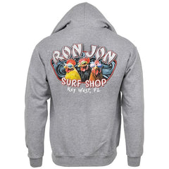 Ron Jon Key West FL Triple Rooster Pullover Hoodie