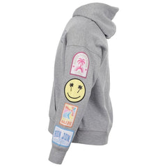 Ron Jon Kids Heather Grey Surf Patch Pullover Hoodie