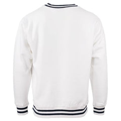 Ron Jon White Varsity Crew Neck Pullover