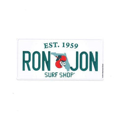 Ron Jon Mini Florida Plate Sticker