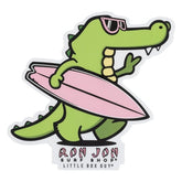 Ron Jon LBG Surfing Gator with Shades Sticker