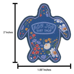 Ron Jon Wildflower Turtle Mini Sticker