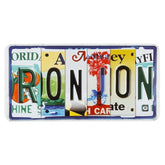 Ron Jon License Plate Metal Sticker