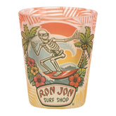 Ron Jon Skeleton Surfing 1.5 oz Shot Glass