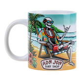 Ron Jon 20 oz Skeleton in Chair Mega Mug