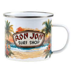 Ron Jon 12 oz Palm Tree Enamel Mug
