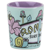 Little Box Guy Ron Jon Lost Garden 1.5oz Shot Glass