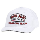 Ron Jon Panama City Beach FL White Full Badge Cap