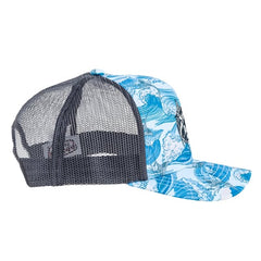 Ron Jon Fish Camo Trucker Cap Blue/Grey