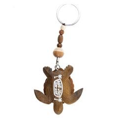 Ron Jon Turtle Madera Keychain