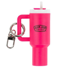 Ron Jon Hot Pink Tumbler Keychain