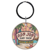 Ron Jon Cocoa Beach FL Wooden Keychain