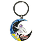 Ron Jon Surfing Astronaut Crescent Moon Keychain
