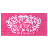 Ron Jon Hibiscus Badge Pink Beach Towel 70" x 30"