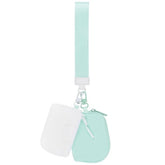 Ron Jon Mint and White Dual Wristlet