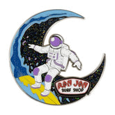 Ron Jon Surfing Astronaut Crescent Moon Magnet
