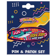 Ron Jon Shark Pin and Patch Set