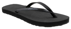 Ron Jon Women's Black Thin Strap Sandal