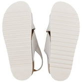 Ron Jon Women's Cross Strap Off White Sandals