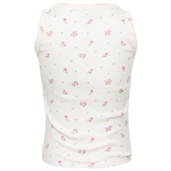 Ron Jon Kids White Ditsy Floral Tank Top
