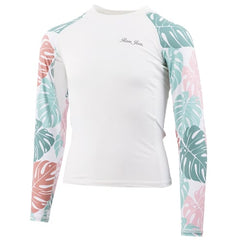 Ron Jon Kids White Kailana Long Sleeve Rash Guard