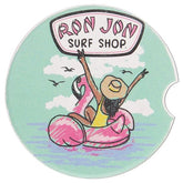 Ron Jon Flamingo Float Car Coaster