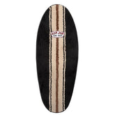 Ron Jon Black And Ivory Surfboard Shaped Rug