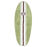 Ron Jon Sage And Ivory Surfboard Shaped Rug