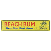 Ron Jon Beach Bum Metal Street Sign