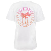 Ron Jon Cocoa Beach FL Women's Ombre Old School Palms Tee