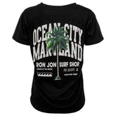 Ron Jon Women's Ocean City MD Palm Tree Tee