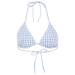 Ron Jon Women's Picnic Bluebell Reversible Tri Bikini Top