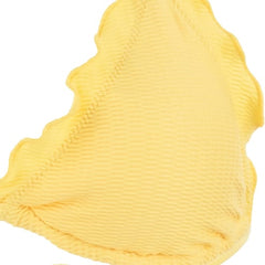 Ron Jon Women's Ribbed Banana Ruffle Tri Bikini Top