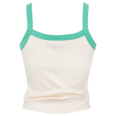 Ron Jon Women's Flamingo Ringer Crop Tank Top