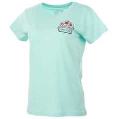 Ron Jon Women's Cocoa Beach FL Distressed Hibiscus Badge Tee