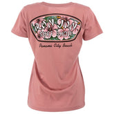 Ron Jon Women's Panama City Beach FL Distressed Hibiscus Badge Tee