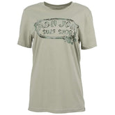 Ron Jon Women's Hibiscus Camo Badge Tee