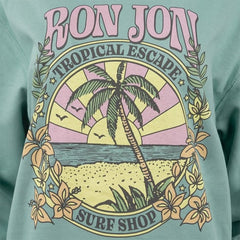 Ron Jon Women's Tropical Escape Crew Neck Pullover
