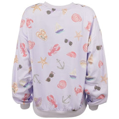 Ron Jon Women's Coastal Funfetti Crew Neck Pullover