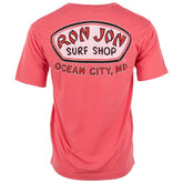 Ron Ocean City MD Distressed Trusty Badge Unisex Tee