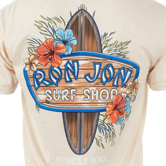 Ron Jon Pensacola Beach FL Board Badge Tee