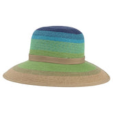Ron Jon Women's Blue Ombre Backless Straw Hat