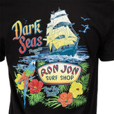 Ron Jon Dark Seas Sailing To Eden Black Tee