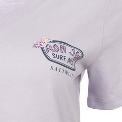 Salt Life Ron Jon Women's Marlin Badge V-neck Tee
