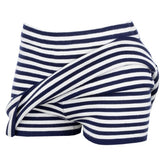Sofie the Label Women's Navy Striped Mini Skort