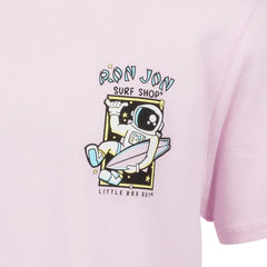 Little Box Guy Ron Jon Kids Light Pink Space Coastin' Tee